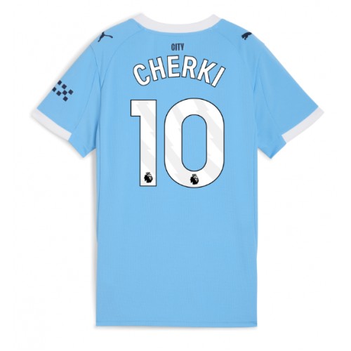 Lacne Ženy Futbalové dres Manchester City Rayan Cherki #10 2025-26 Krátky Rukáv - Domáci